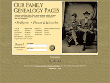 Tablet Screenshot of familytree.turse.org